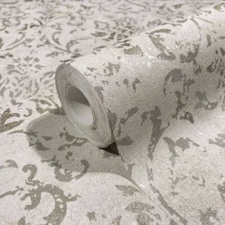 Vliestapete 34291 Barock Muster Grau Gold Marburg
