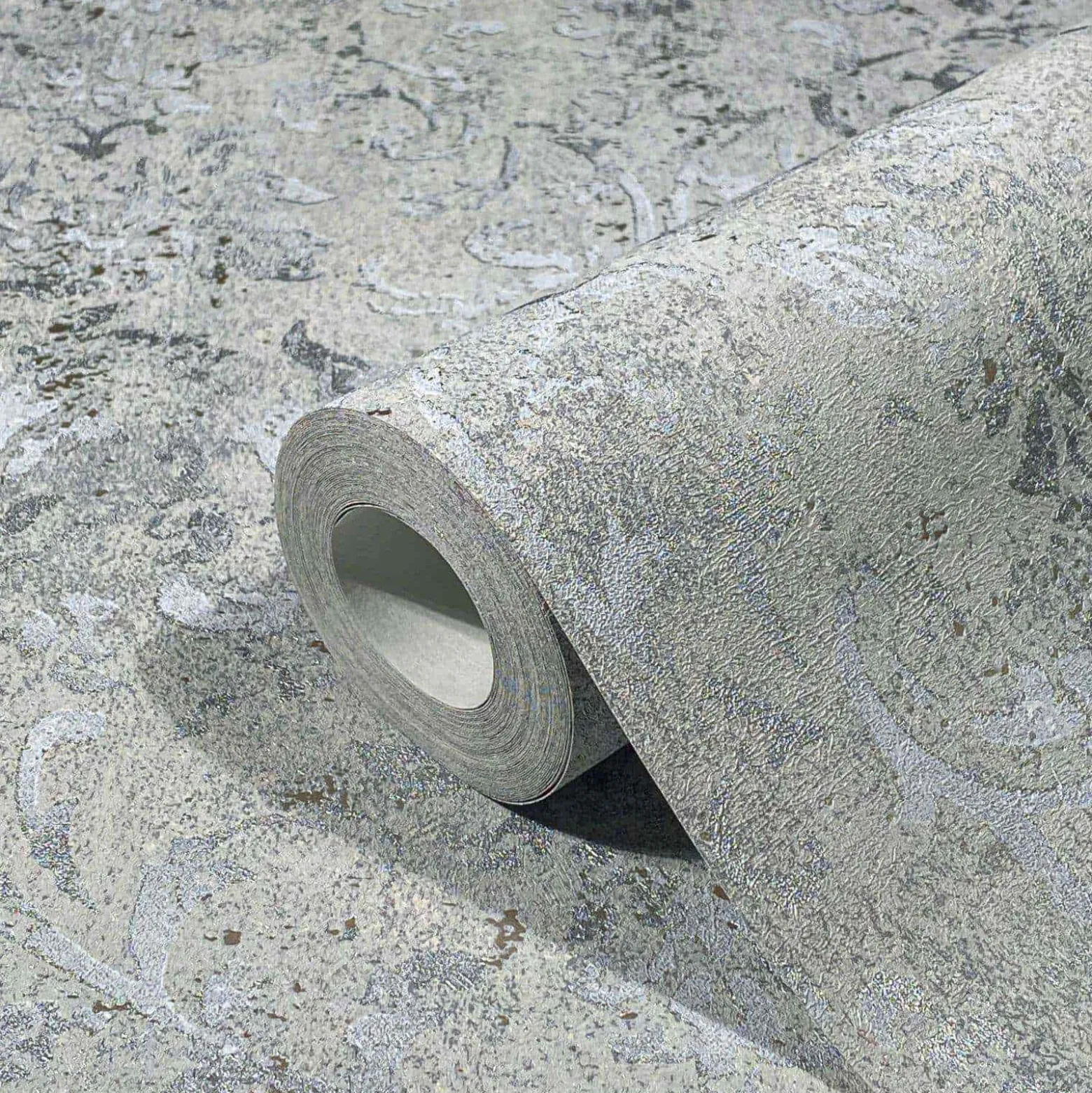 Vliestapete 34294 Barock Muster Grau Silber Marburg