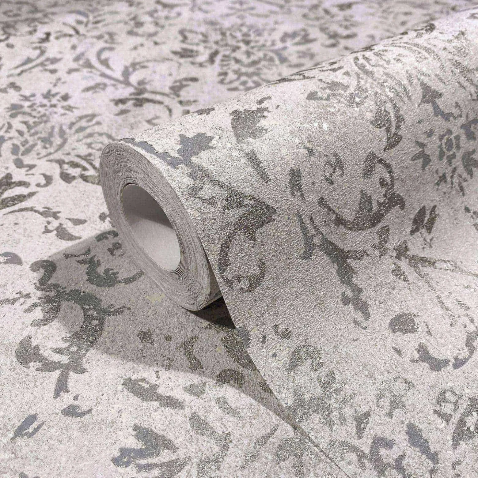Vliestapete 34292 Barock Muster Grau Gold Marburg
