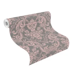 Vliestapete Barock Ornament taupe Glanz Rasch 570649