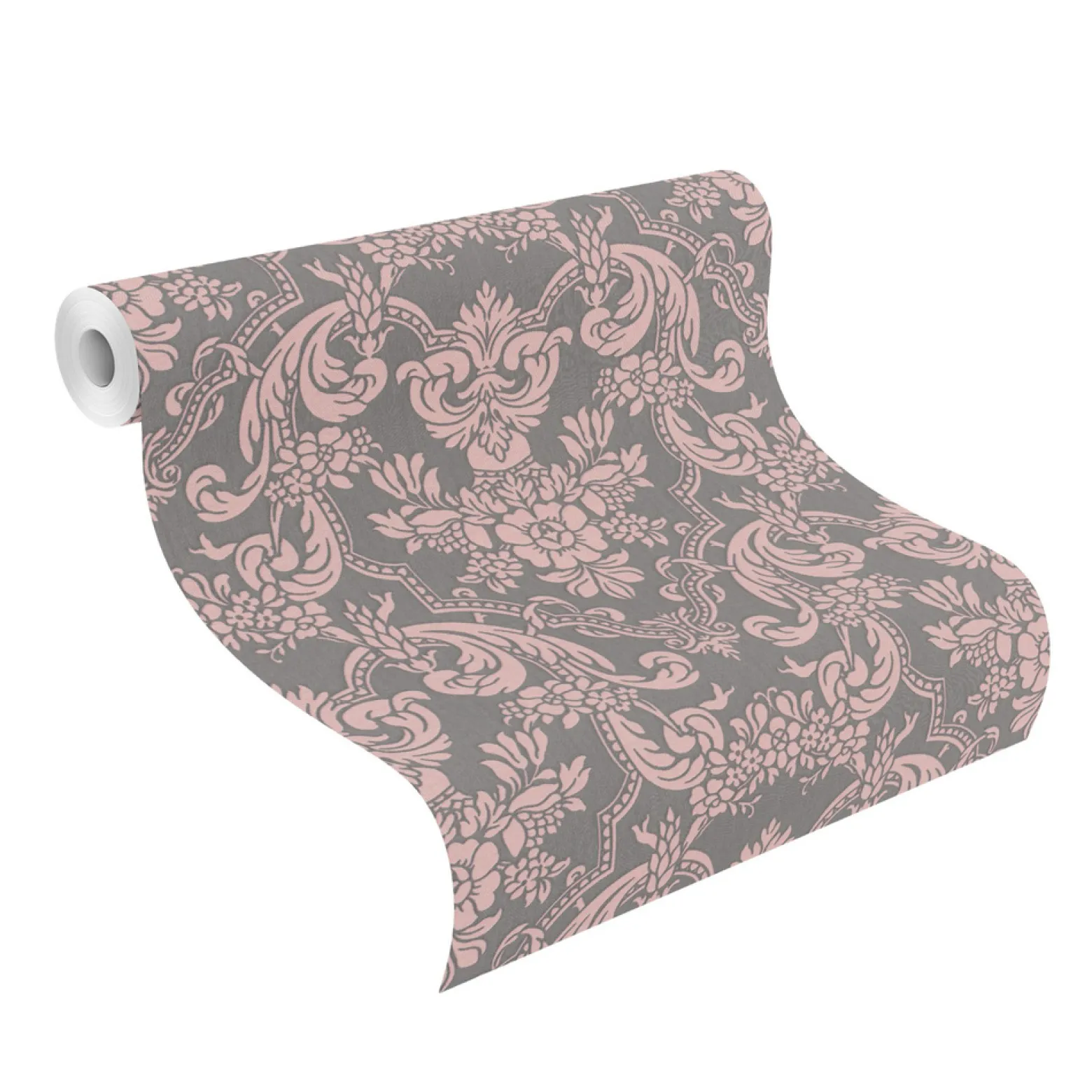 Vliestapete Barock Ornament taupe Glanz Rasch 570649