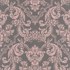Vliestapete Barock Ornament taupe Glanz Rasch 570649