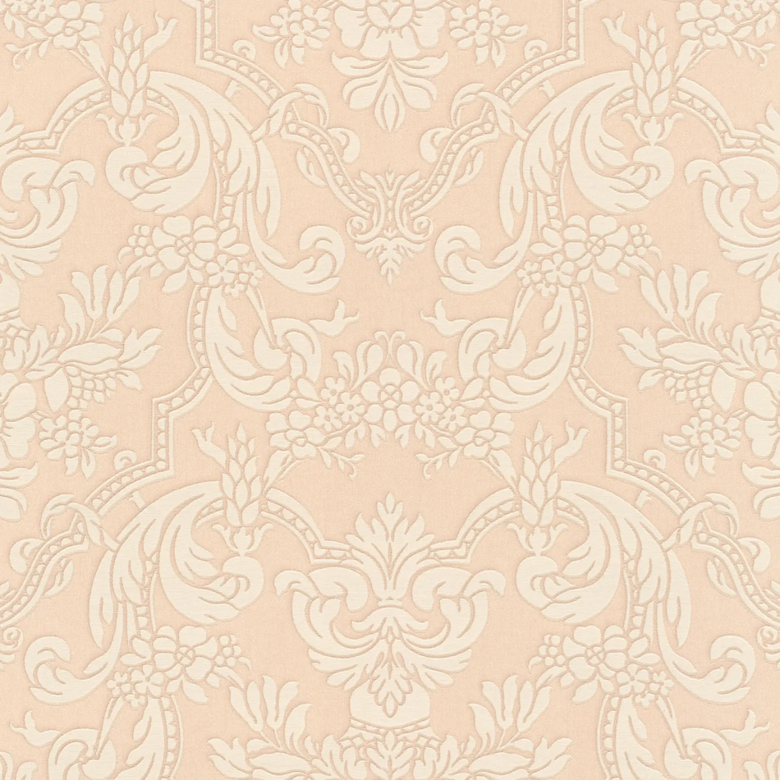 Vliestapete Barock Ornament rosé Glanz Rasch 570601