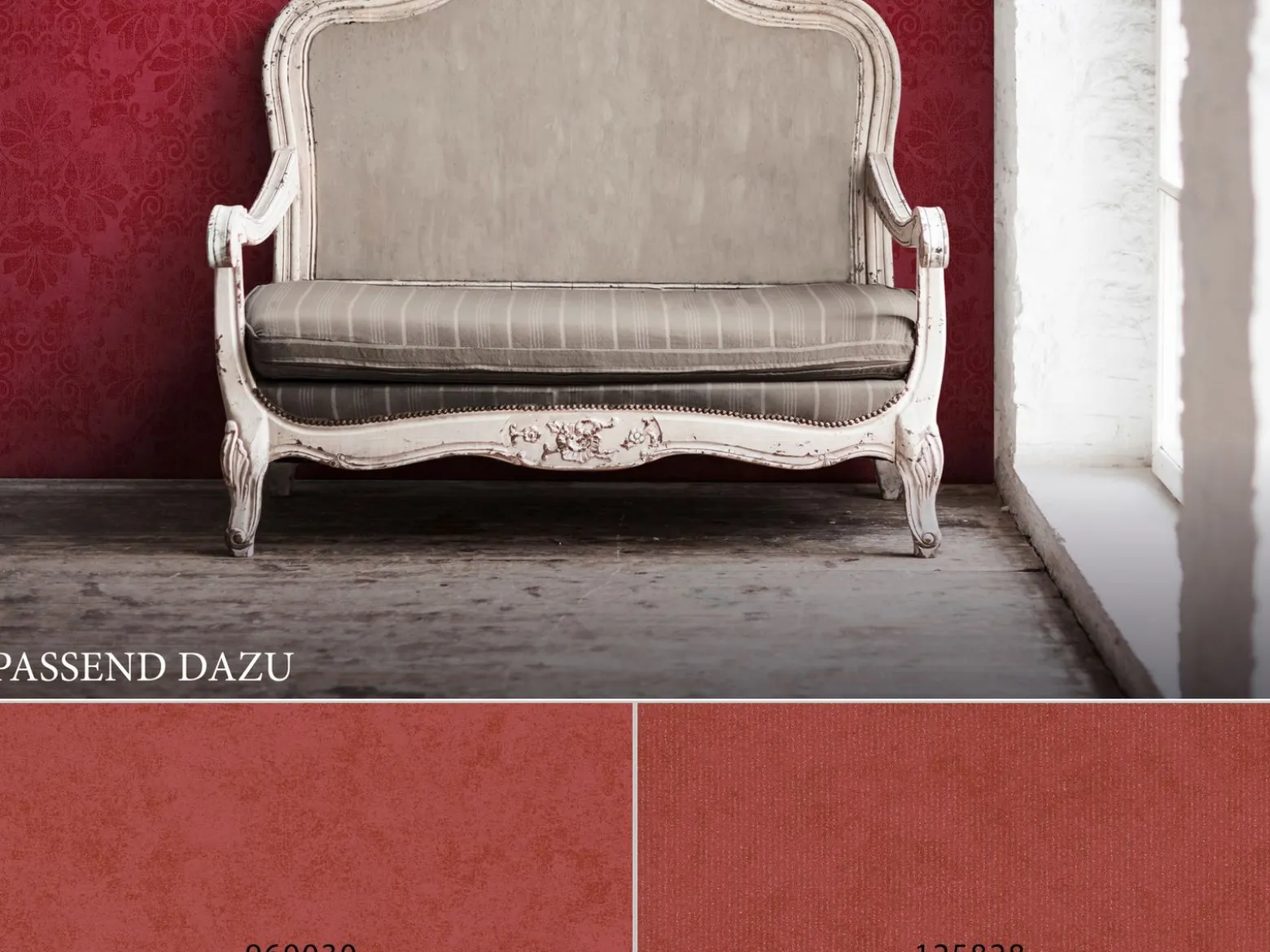 Vliestapete Barock rot Glitzer AS Creation 32987-3