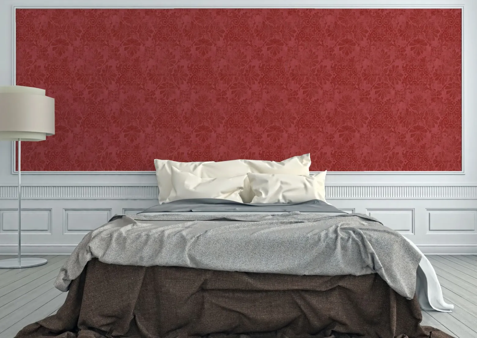 Vliestapete Barock rot Glitzer AS Creation 32987-3