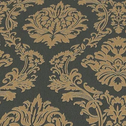 Vliestapete BarockSchwarz Gold Metallic 10288-15