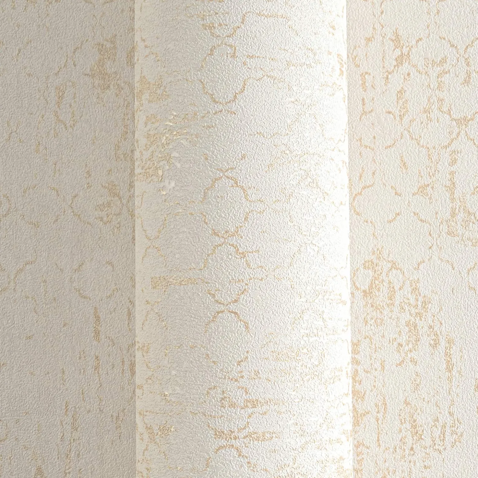 Vliestapete Barock Used-Look Creme Gold Metallic 78672-2