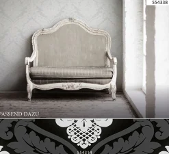 Vliestapete Barock weiß creme livingwalls Metallic 5543-38