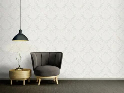 Vliestapete Barock weiß creme livingwalls Metallic 5543-38