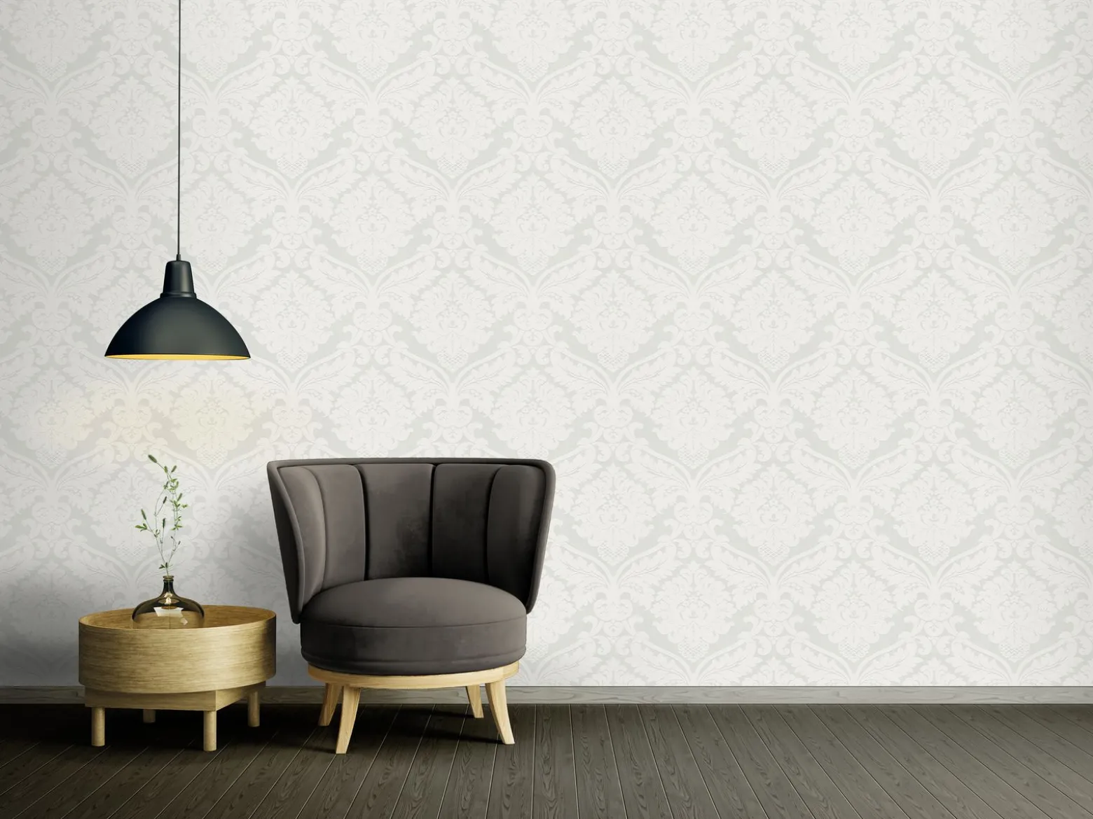 Vliestapete Barock weiß creme livingwalls Metallic 5543-38