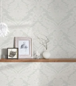 Vliestapete Barock weiß creme livingwalls Metallic 5543-38