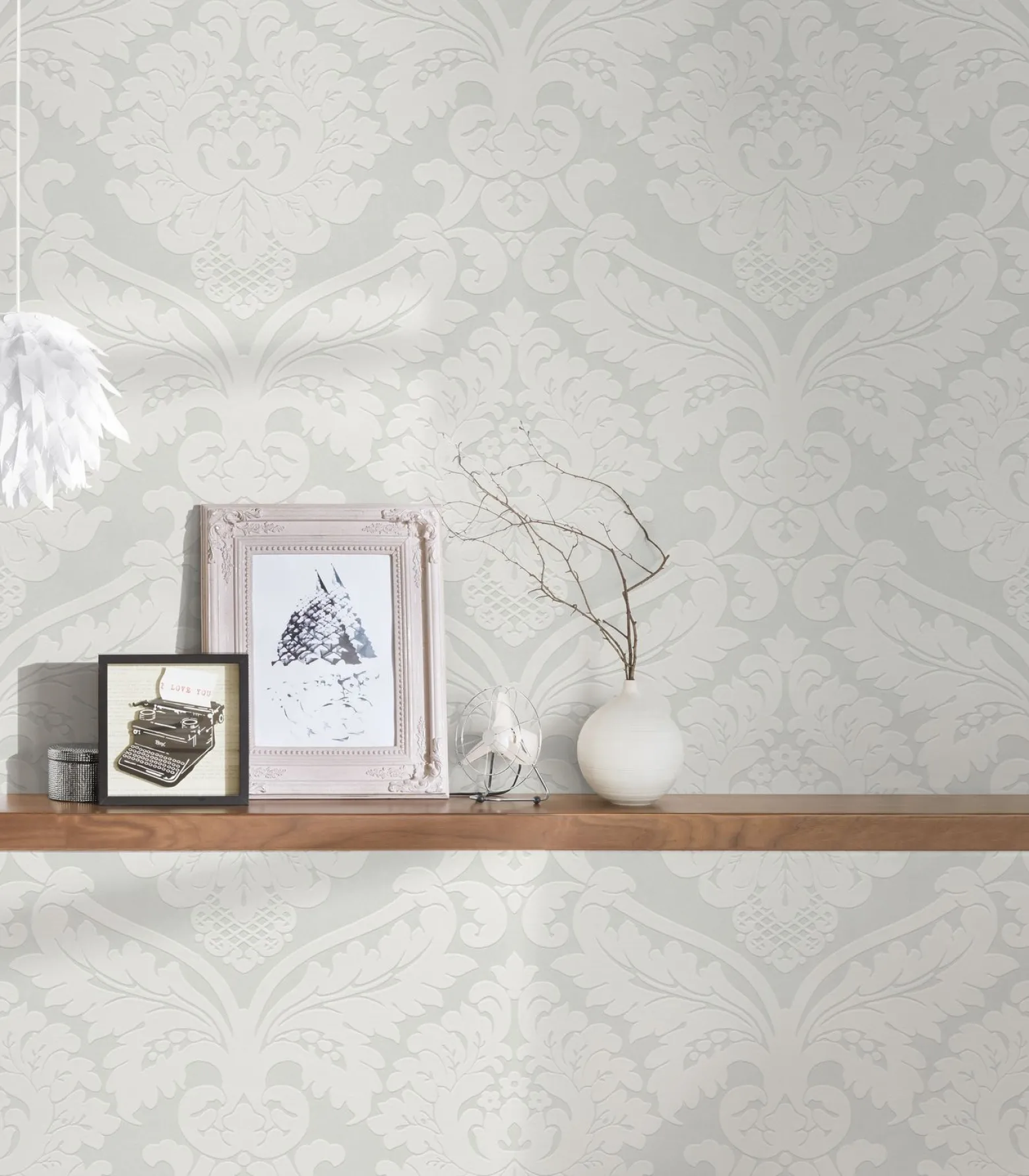 Vliestapete Barock weiß creme livingwalls Metallic 5543-38