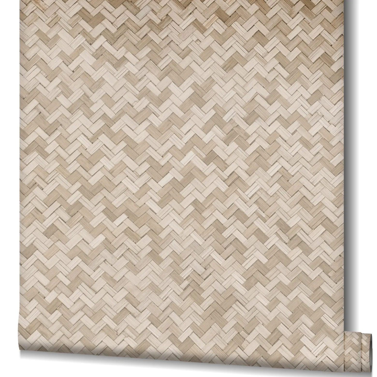 Vliestapete Bast Holz Rattan beige braun 33309