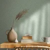 Vliestapete Bast Optik Holz Rattan Grün 47479