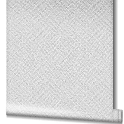Vliestapete Bast Optik Holz Rattan Hellgrau 47480