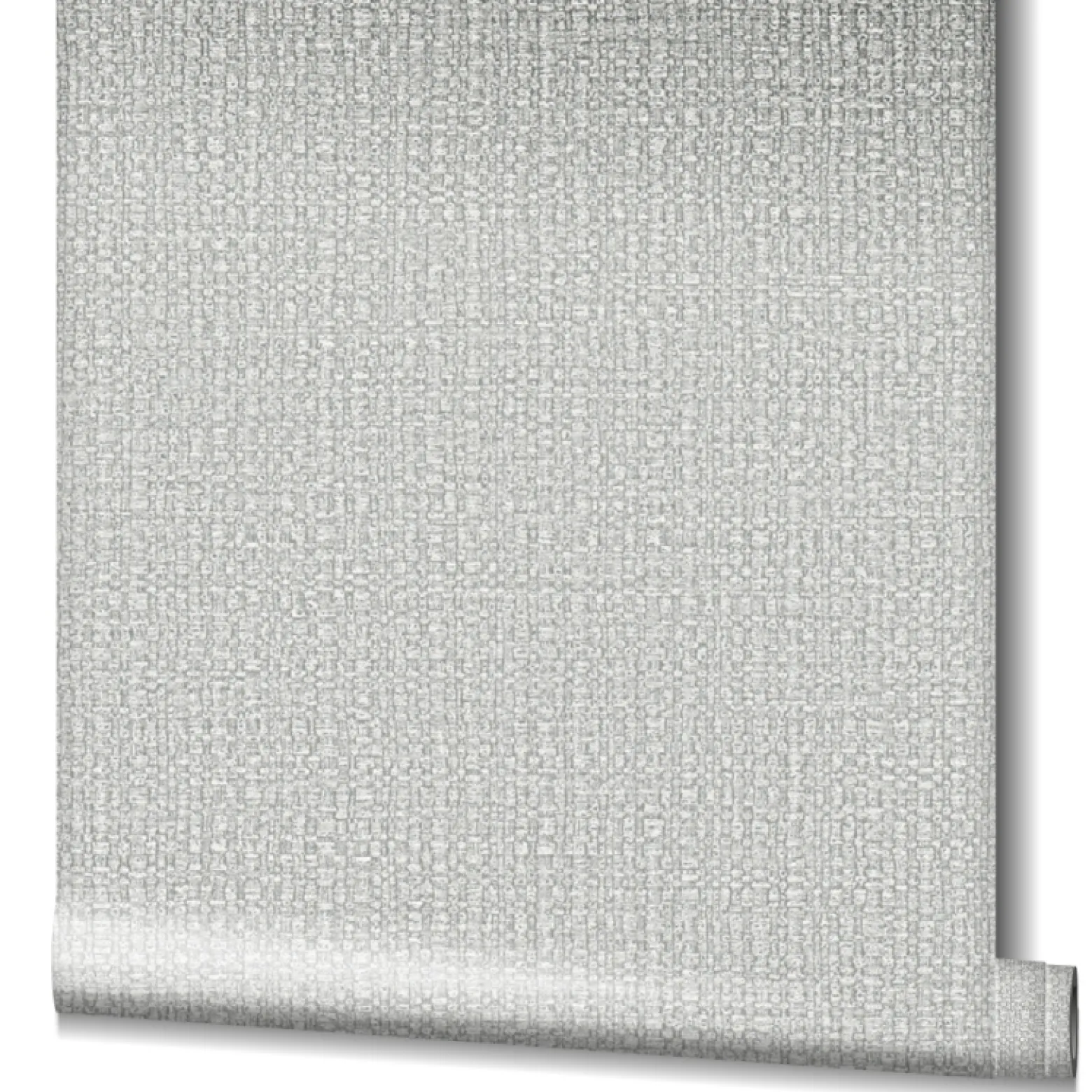 Vliestapete Bast-Optik Metallic grau silber 32806