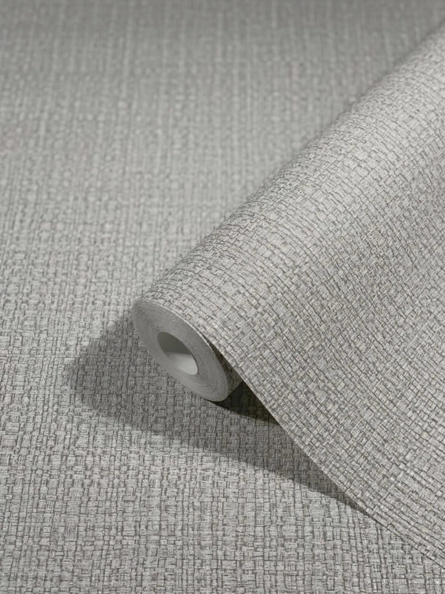 Vliestapete Bast-Optik Metallic grau silber 32806