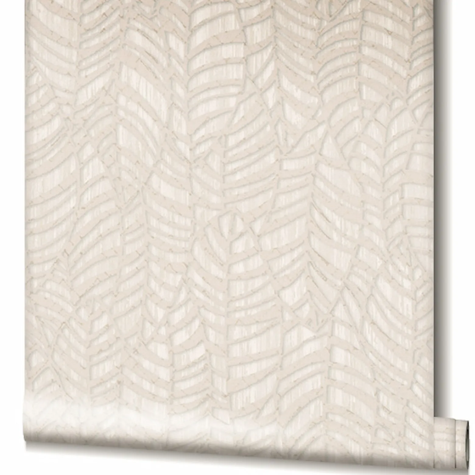 Vliestapete Beige Grau Blatt Muster Marburg 32973