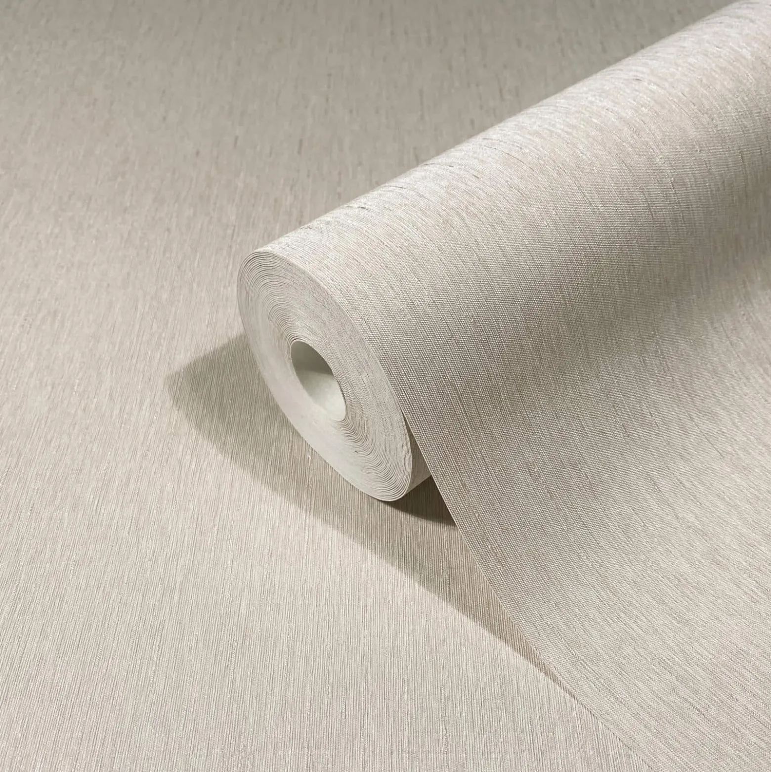 Vliestapete Beige Weiß Textil Optik Uni Marburg 58431