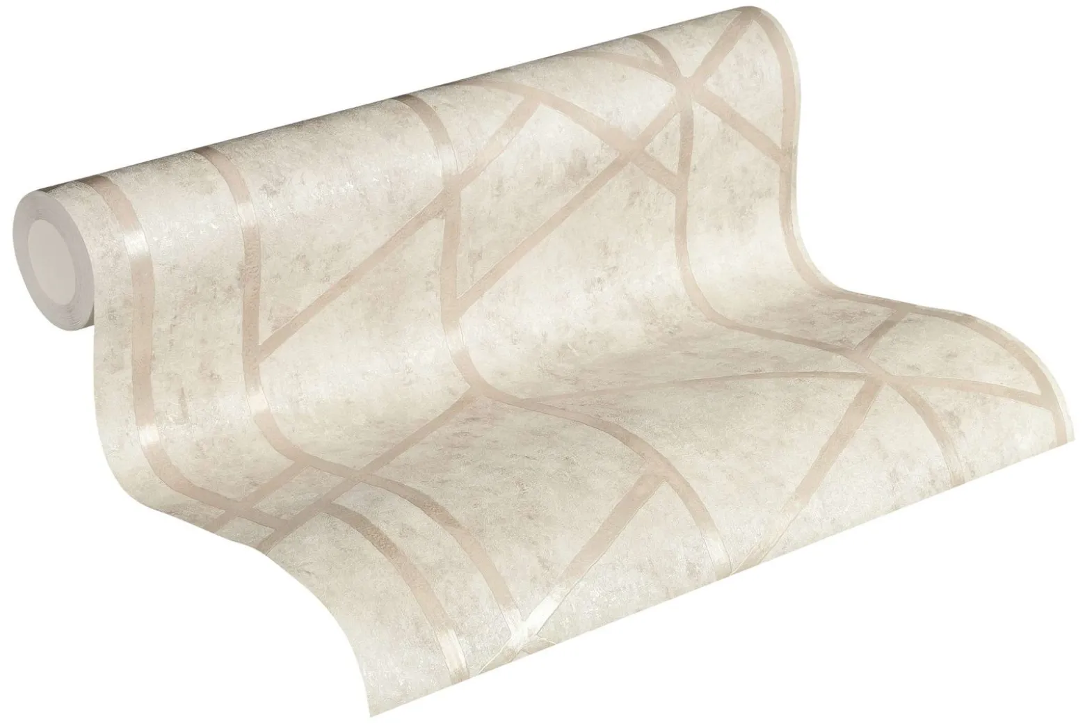 Vliestapete Beton Grafik cremegrau Glanz 36928-4