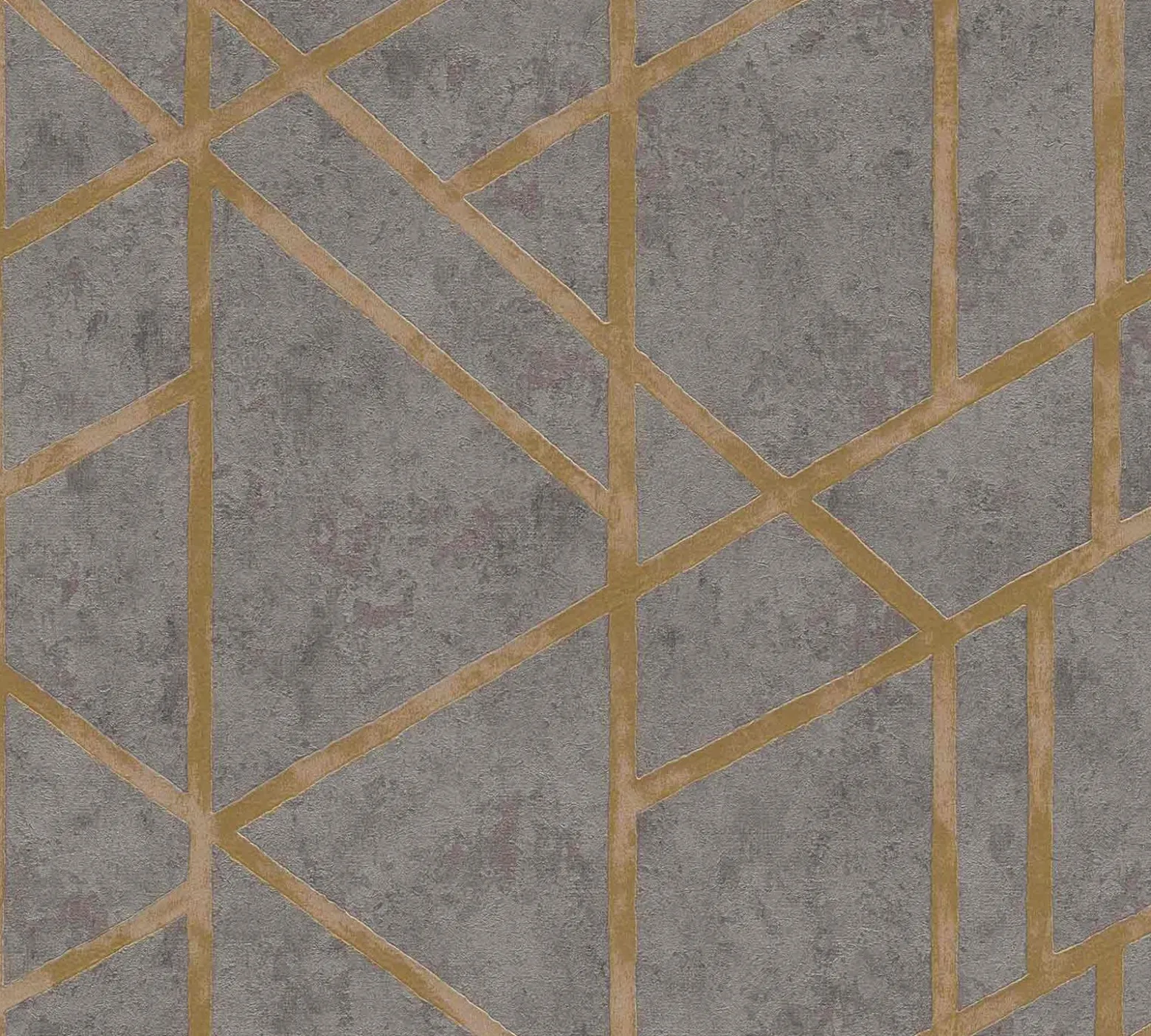 Vliestapete Beton Grafik dunkelgrau gold Glanz 36928-1