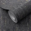 Vliestapete Beton Optik Anthrazit Kupfer Metallic 10389-47