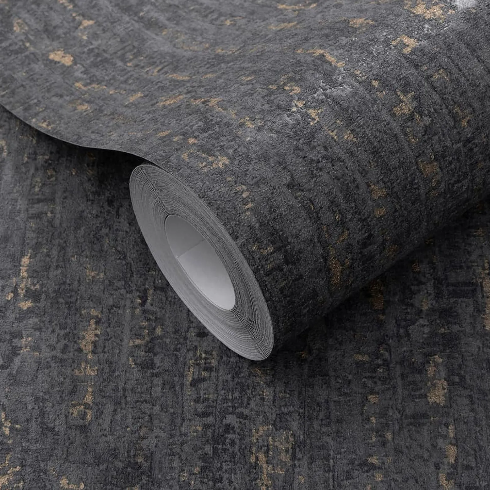 Vliestapete Beton Optik Anthrazit Kupfer Metallic 10389-47