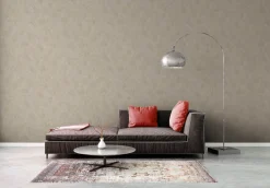 Vliestapete Beton Optik Creme Silber Metallic 38969-5