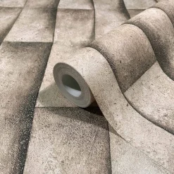 Vliestapete Betonoptik Grafik Beige Grau 81648