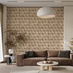 Vliestapete Betonoptik Grafik Beige Grau 81648