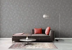 Vliestapete Beton Optik Grau Silber Metallic 38969-2