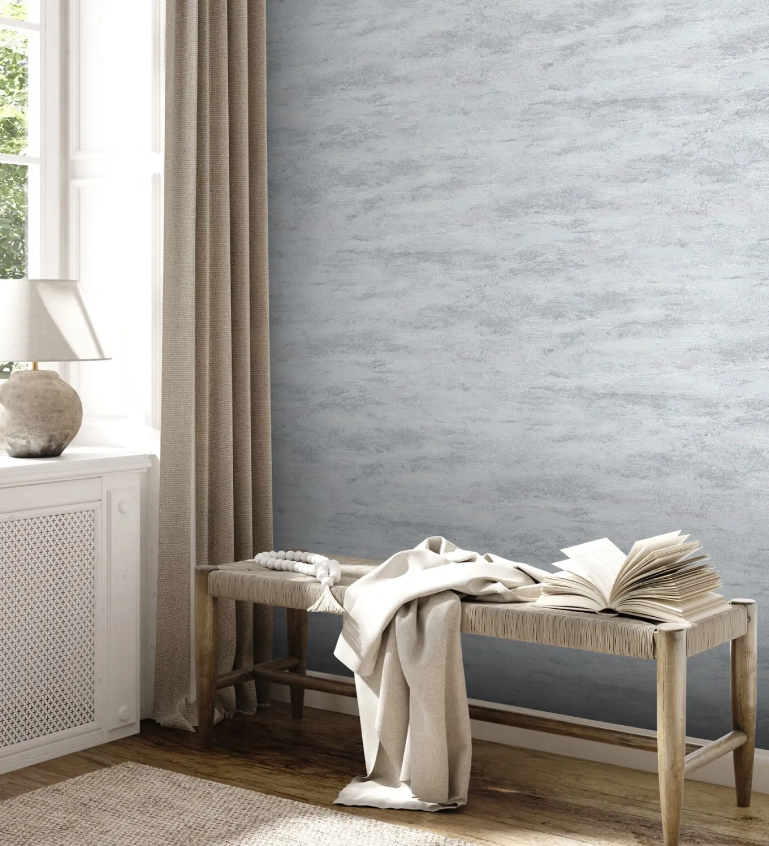 Vliestapete Beton Optik Grau Silber Metallic 39041-3