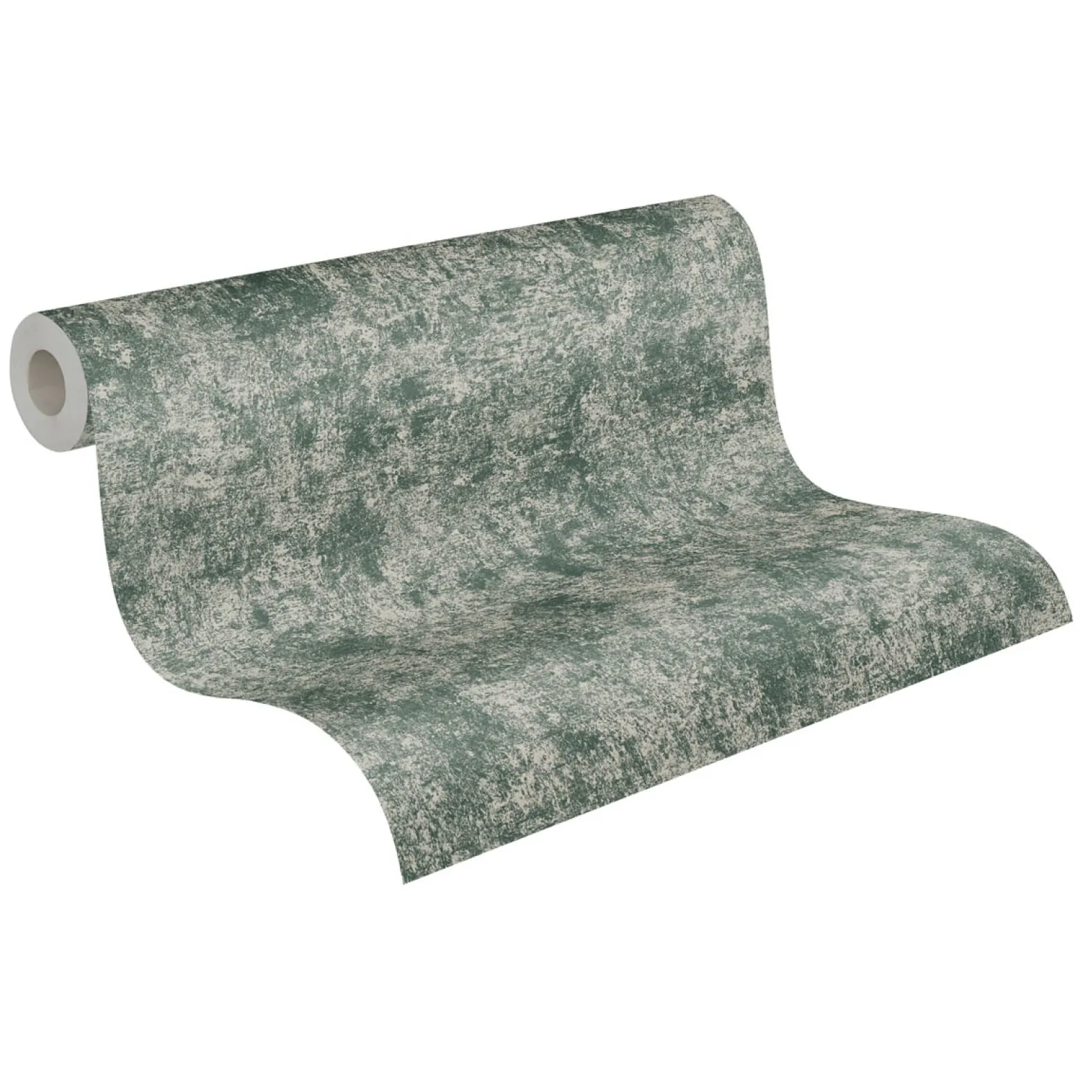 Vliestapete Beton Optik Grün Perlmutt Metallic 38970-1