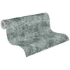 Vliestapete Beton Optik Grün Silber Metallic 38970-2