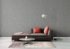 Vliestapete Beton Optik Hellgrau Silber Metallic 38969-3