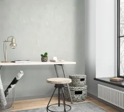 Vliestapete Beton-Optik Metallic weiß grau 32611