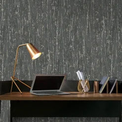 Vliestapete Betonoptik Schwarz Silber Metallic 10348-15