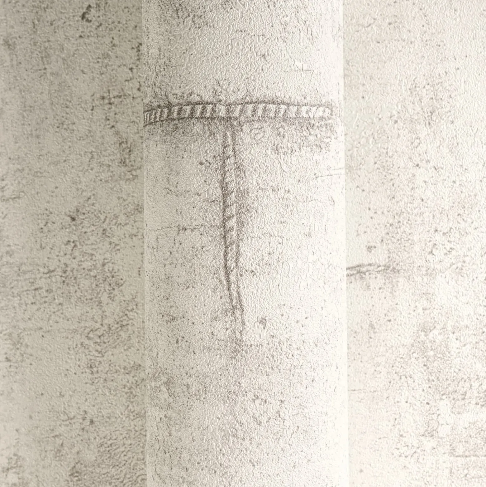 Vliestapete Betonoptik Shabby Creme Grau 79085-1