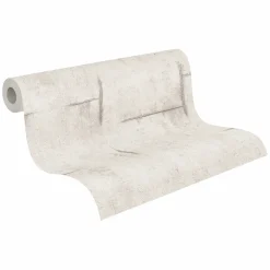 Vliestapete Betonoptik Shabby Creme Grau 79085-1