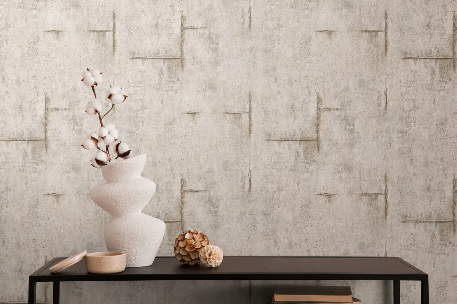 Vliestapete Betonoptik Shabby Grau Metallic 79085-3