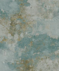 Vliestapete Beton Optik Shabby Blau Beige A63103