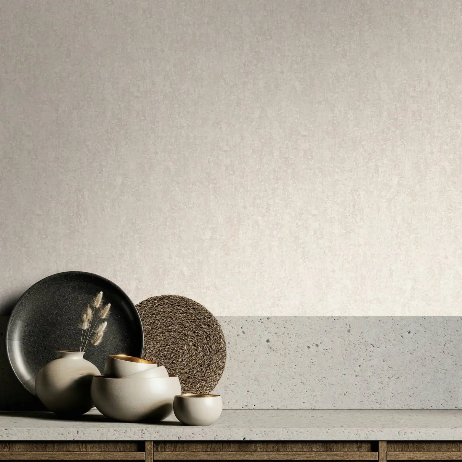 Vliestapete Betonoptik Shabby Beige Grau 35138