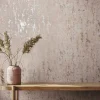 Vliestapete Betonoptik Shabby Beige Silber Metallic 35124