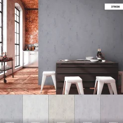 Vliestapete Beton-Struktur blau-grau 37903-6