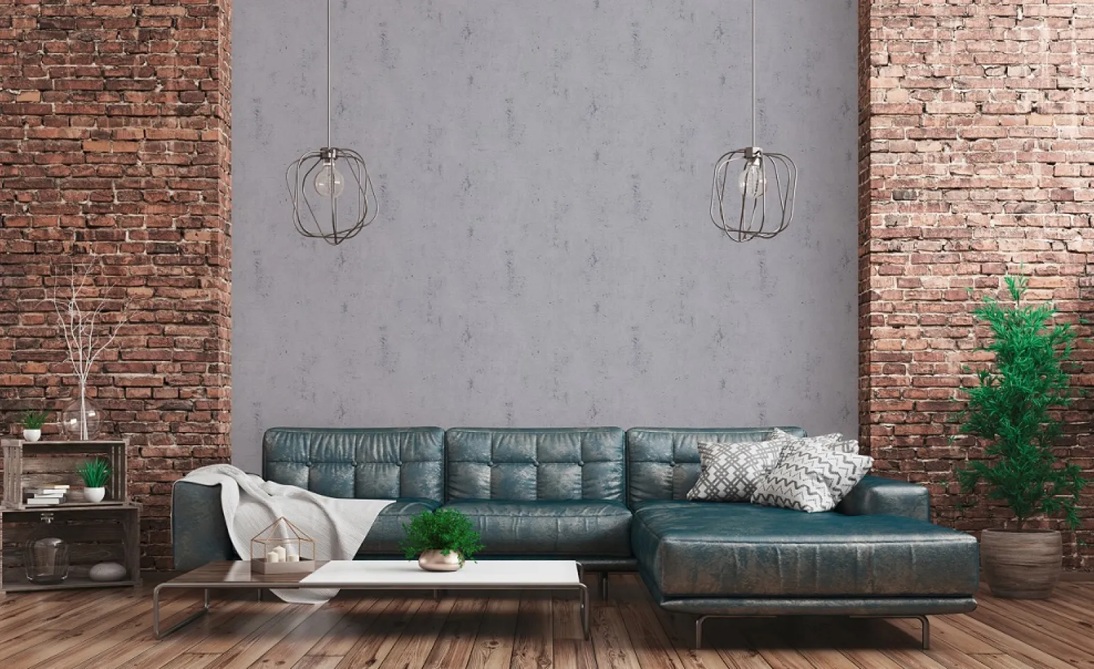 Vliestapete Beton-Struktur blau-grau 37903-6