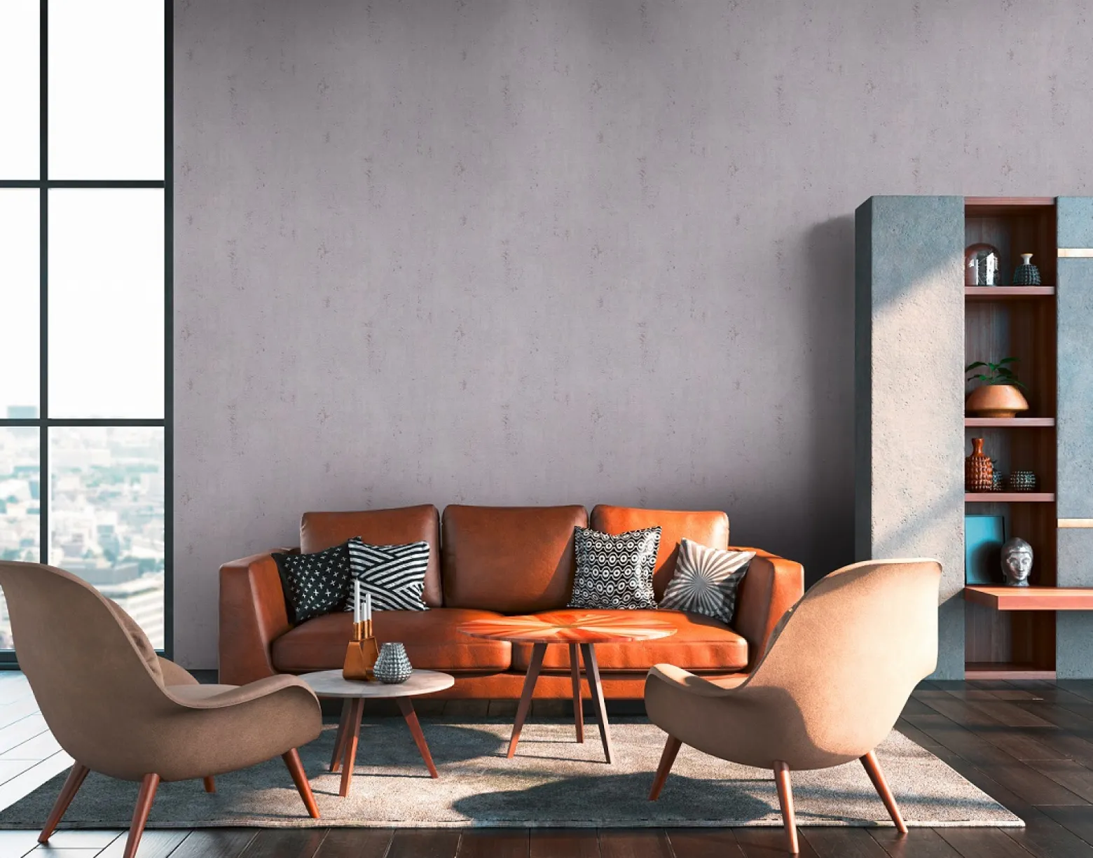 Vliestapete Beton-Struktur grau braun 37903-4