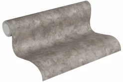 Vliestapete Beton Vintage dunkelgrau Glanz 36924-1