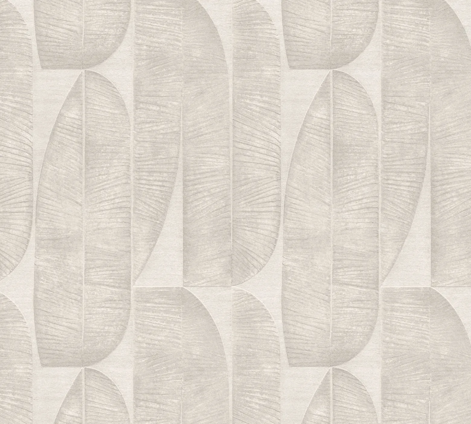 Vliestapete Blattmuster Abstrakt Grau Beige 39658-1