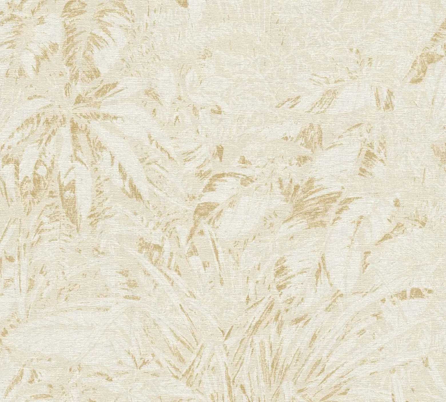 Vliestapete Blattmuster Beige Weiß Gold Metallic 39560-1