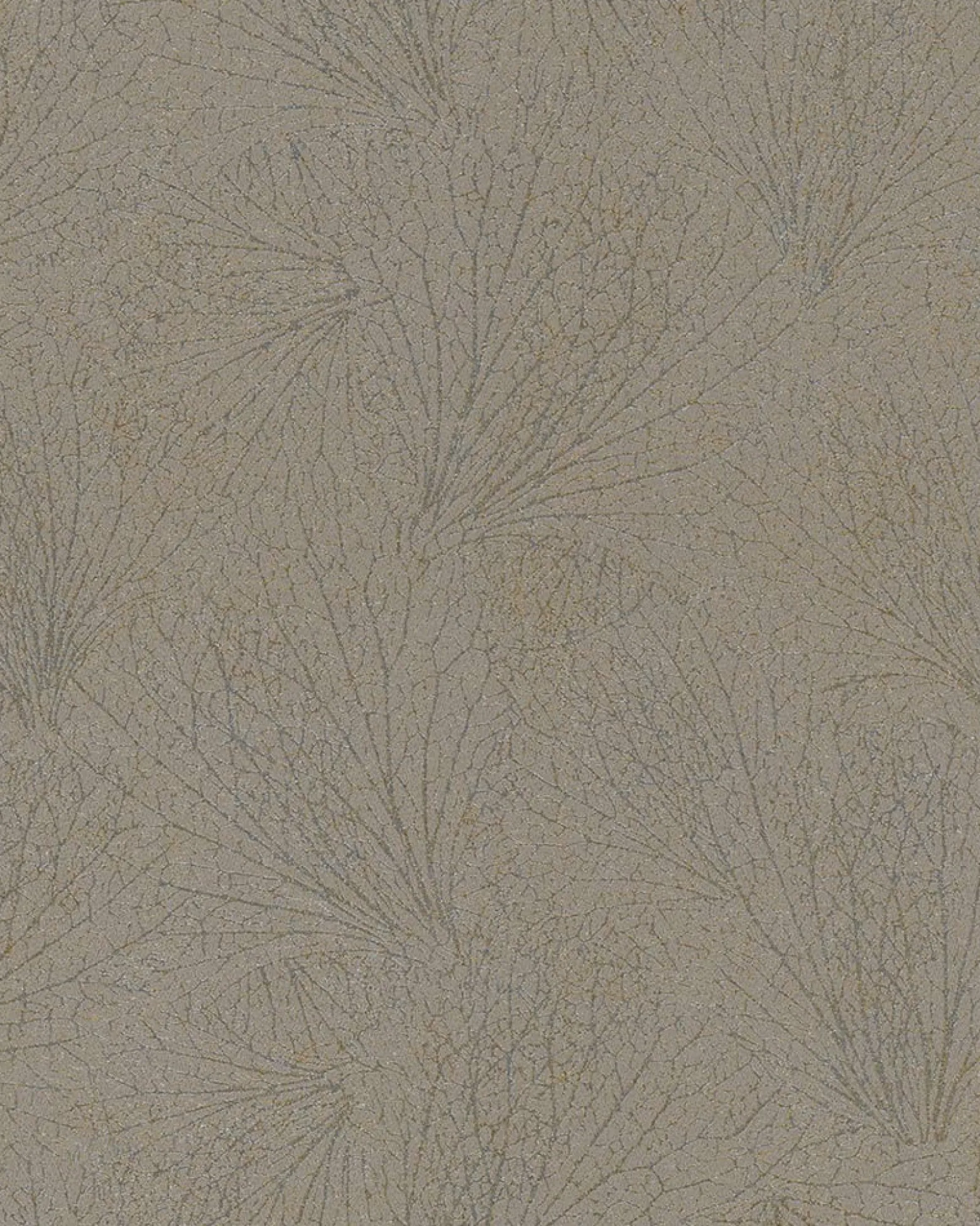 Vliestapete Blattmuster braun silber Metallic 31335
